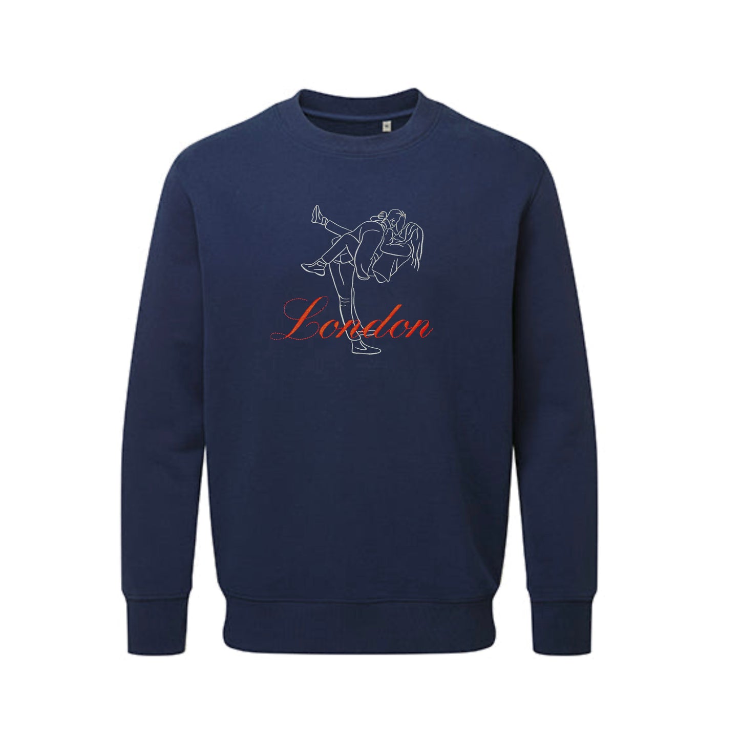 Memorable Place + Personalised Hand-drawn Outline Embroidered Sweatshirt
